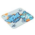 PRINTIO Blue Modern Graffiti Mouse Pad