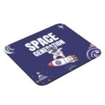 PRINTIO Navy Illustration Space Generation Mouse Pad