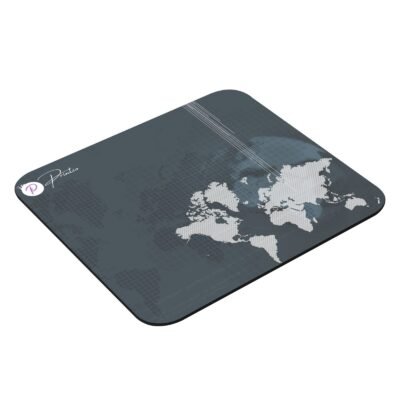 PRINTIO Black World Background Mouse Pad