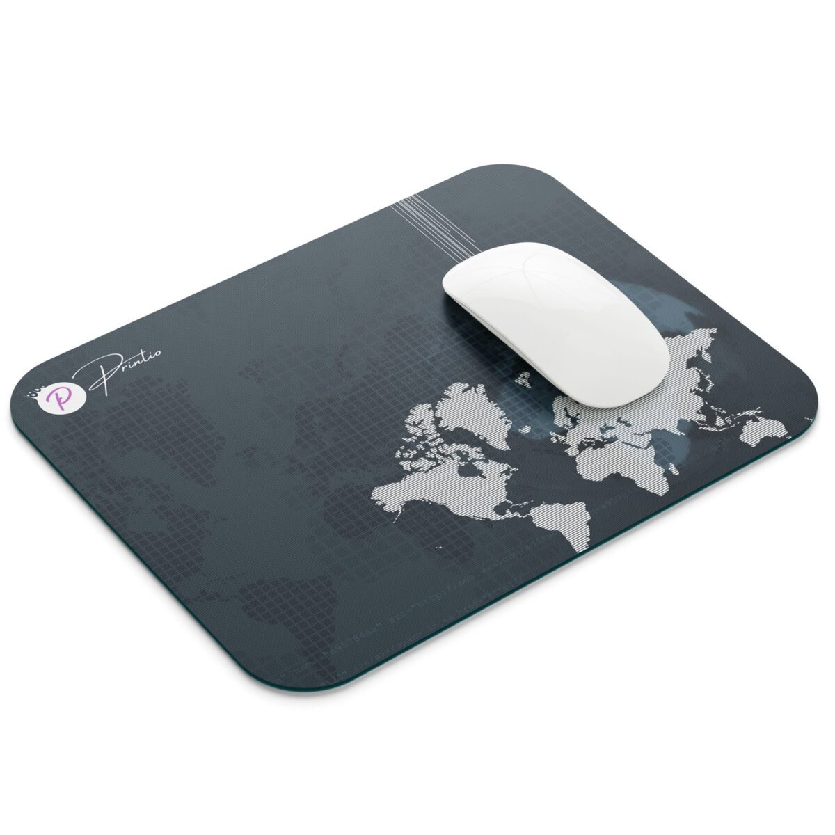 PRINTIO Black World Background Mouse Pad - Image 3