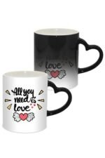 Heart Handle Magic Ceramic Coffee Mug - Image 2