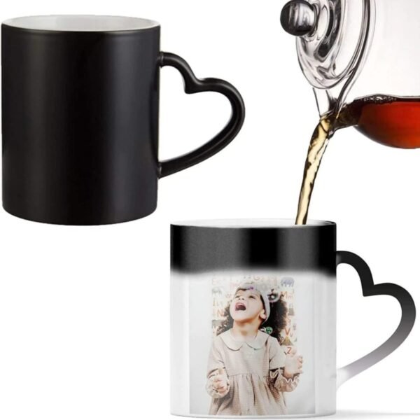 Heart Handle Magic Ceramic Coffee Mug