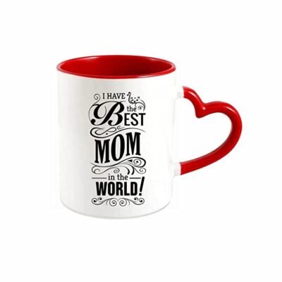 Coffee Mugs Heart Handle - Multicolor