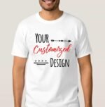 Tshirt With Your Photo/Design - Dot Knit (White) - Image 2